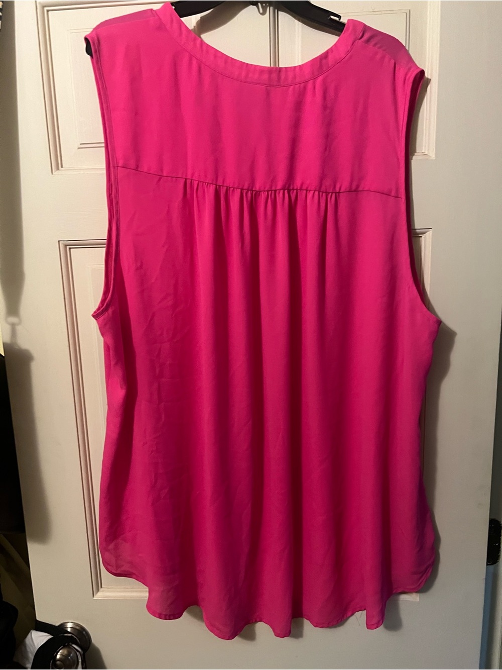 torrid Hot Pink Sleeveless Tank with Back Yoke